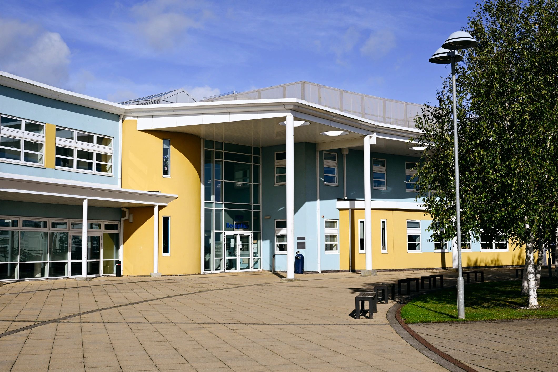 Commercial facility exterior for security system planning