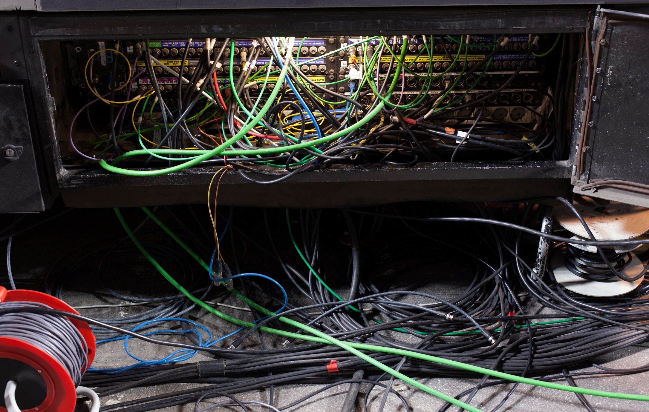 Control and network equipment in a technical environment